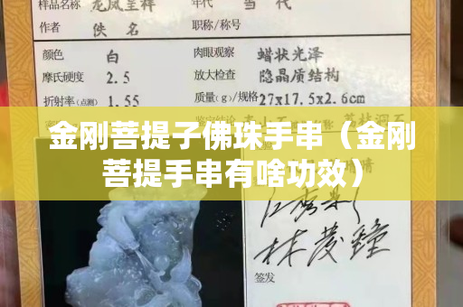 金刚菩提子佛珠手串（金刚菩提手串有啥功效）