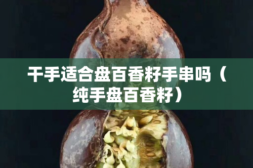 干手适合盘百香籽手串吗（纯手盘百香籽）