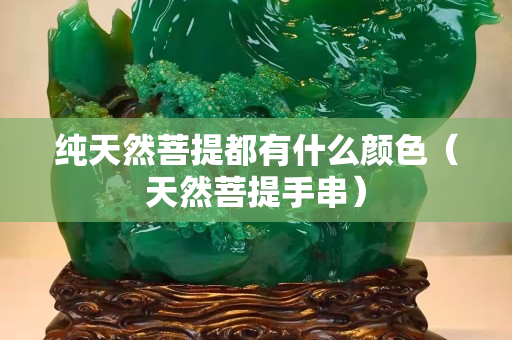 纯天然菩提都有什么颜色（天然菩提手串）