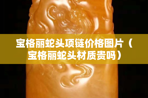 宝格丽蛇头项链价格图片（宝格丽蛇头材质贵吗）
