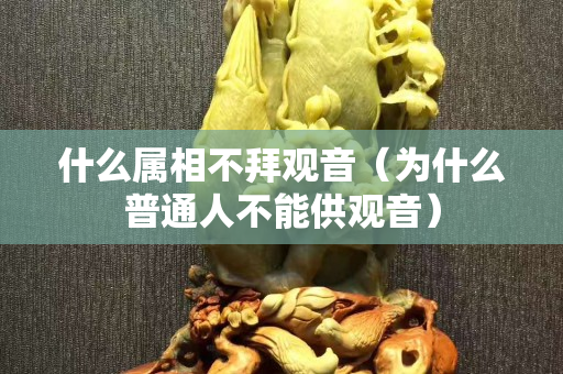 什么属相不拜观音（为什么普通人不能供观音）