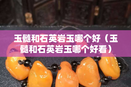 玉髓和石英岩玉哪个好（玉髓和石英岩玉哪个好看）