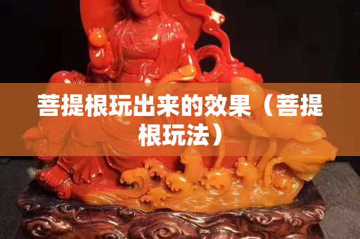 菩提根玩出来的效果（菩提根玩法）