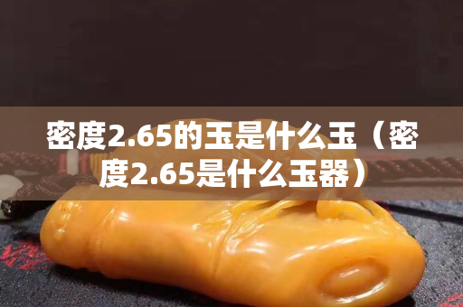 密度2.65的玉是什么玉（密度2.65是什么玉器）