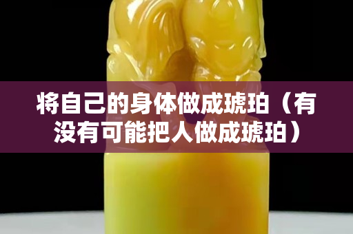 将自己的身体做成琥珀（有没有可能把人做成琥珀）