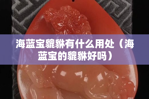 海蓝宝貔貅有什么用处（海蓝宝的貔貅好吗）