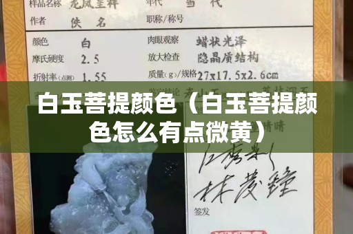 白玉菩提颜色（白玉菩提颜色怎么有点微黄）