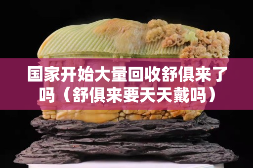 国家开始大量回收舒俱来了吗（舒俱来要天天戴吗）