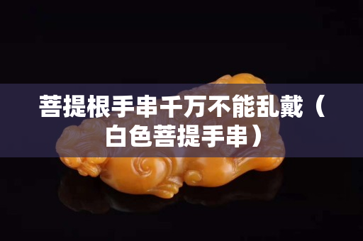 菩提根手串千万不能乱戴（白色菩提手串）