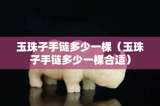 玉珠子手链多少一棵（玉珠子手链多少一棵合适）