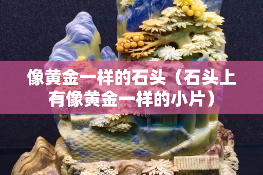像黄金一样的石头（石头上有像黄金一样的小片）