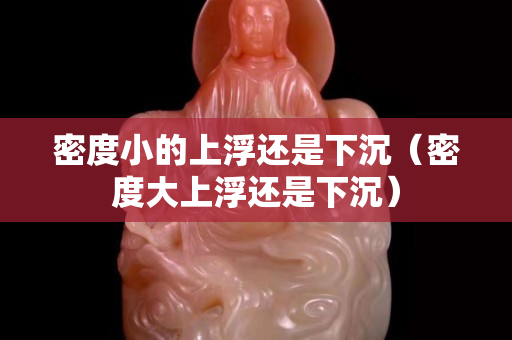 密度小的上浮还是下沉（密度大上浮还是下沉）