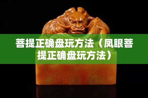 菩提正确盘玩方法（凤眼菩提正确盘玩方法）