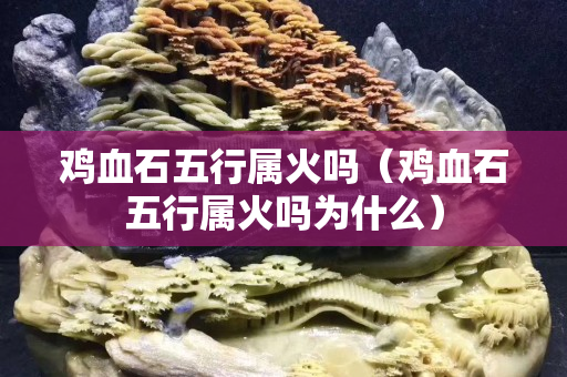 鸡血石五行属火吗（鸡血石五行属火吗为什么）