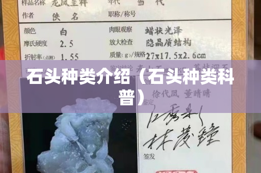 石头种类介绍（石头种类科普）