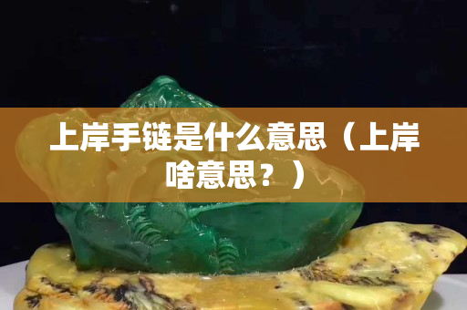 上岸手链是什么意思（上岸啥意思？）
