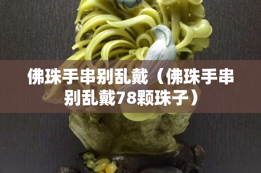 佛珠手串别乱戴（佛珠手串别乱戴78颗珠子）