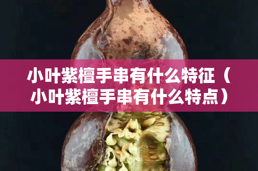 小叶紫檀手串有什么特征（小叶紫檀手串有什么特点）
