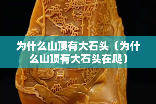 为什么山顶有大石头（为什么山顶有大石头在爬）