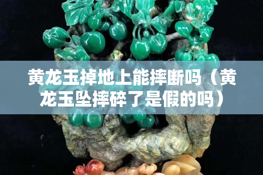 黄龙玉掉地上能摔断吗（黄龙玉坠摔碎了是假的吗）