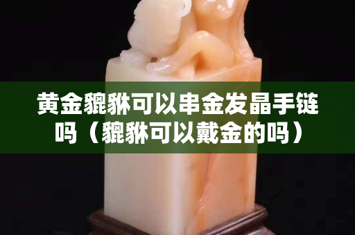 黄金貔貅可以串金发晶手链吗（貔貅可以戴金的吗）
