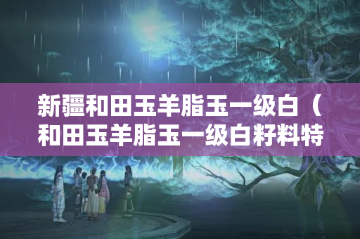 新疆和田玉羊脂玉一级白（和田玉羊脂玉一级白籽料特点）