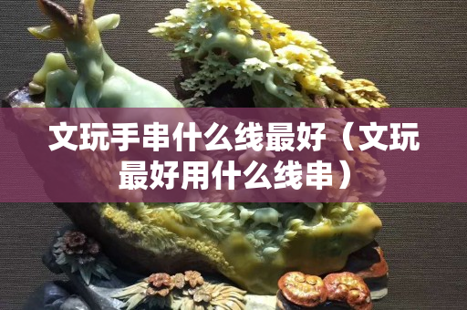 文玩手串什么线最好（文玩最好用什么线串）