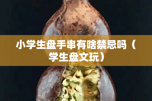 小学生盘手串有啥禁忌吗（学生盘文玩）