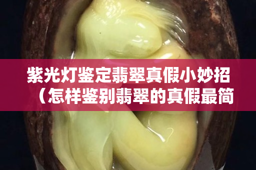 紫光灯鉴定翡翠真假小妙招（怎样鉴别翡翠的真假最简单办法）