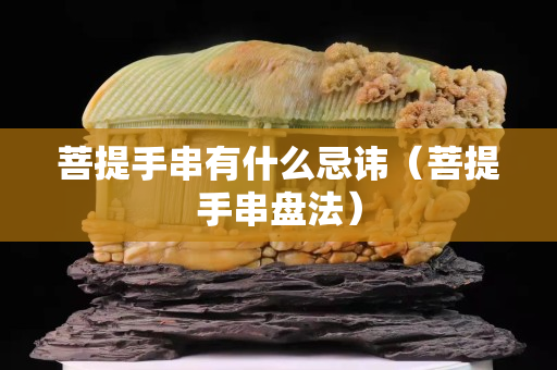 菩提手串有什么忌讳（菩提手串盘法）