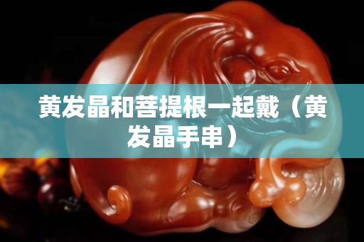 黄发晶和菩提根一起戴（黄发晶手串）
