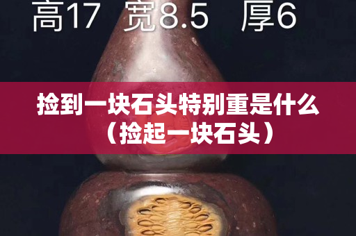 捡到一块石头特别重是什么（捡起一块石头）