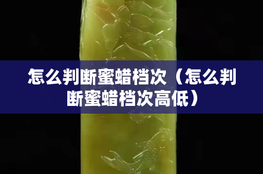 怎么判断蜜蜡档次（怎么判断蜜蜡档次高低）