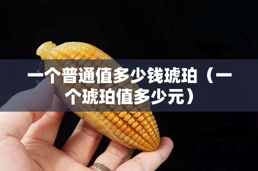 一个普通值多少钱琥珀（一个琥珀值多少元）