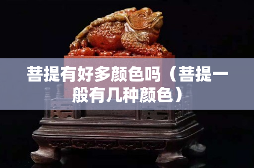 菩提有好多颜色吗（菩提一般有几种颜色）
