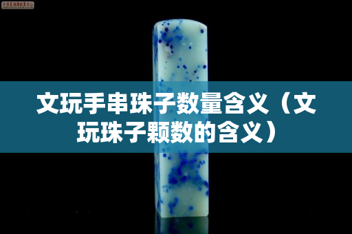 文玩手串珠子数量含义（文玩珠子颗数的含义）