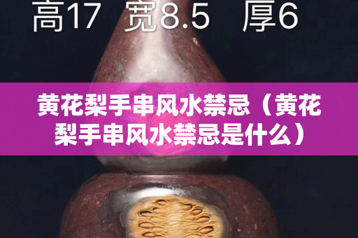 黄花梨手串风水禁忌（黄花梨手串风水禁忌是什么）