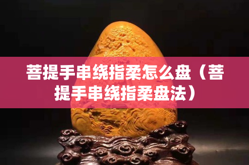 菩提手串绕指柔怎么盘（菩提手串绕指柔盘法）