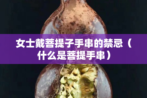 女士戴菩提子手串的禁忌（什么是菩提手串）