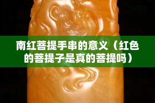 南红菩提手串的意义（红色的菩提子是真的菩提吗）