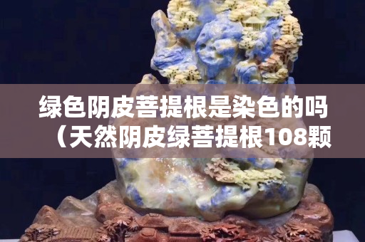 绿色阴皮菩提根是染色的吗（天然阴皮绿菩提根108颗手串）