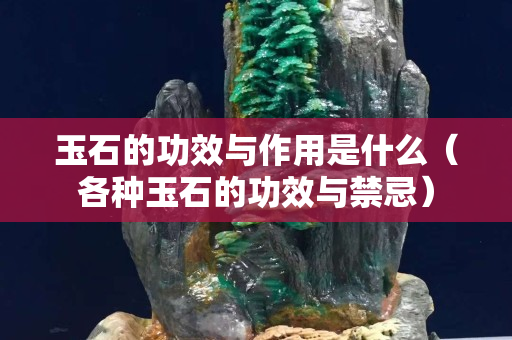 玉石的功效与作用是什么（各种玉石的功效与禁忌）