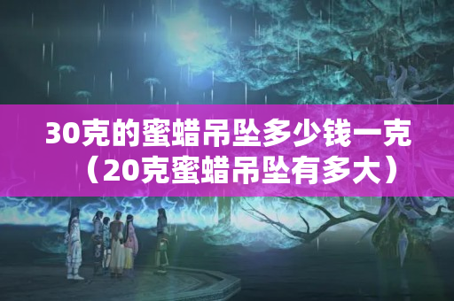 30克的蜜蜡吊坠多少钱一克（20克蜜蜡吊坠有多大）