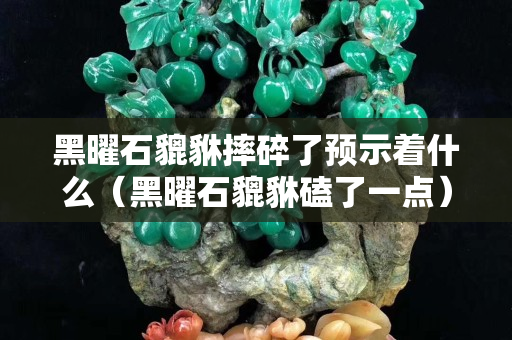 黑曜石貔貅摔碎了预示着什么（黑曜石貔貅磕了一点）