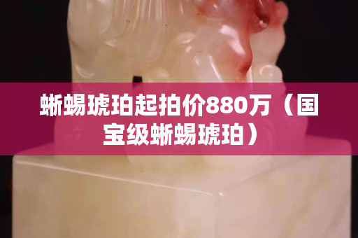 蜥蜴琥珀起拍价880万（国宝级蜥蜴琥珀）