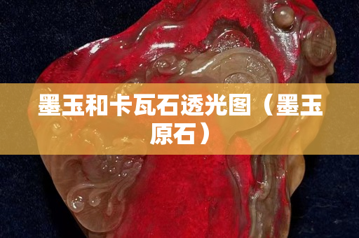 墨玉和卡瓦石透光图（墨玉原石）