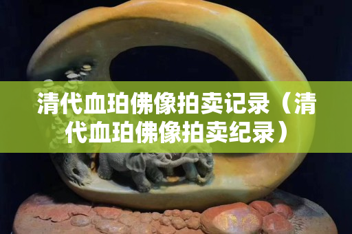 清代血珀佛像拍卖记录（清代血珀佛像拍卖纪录）