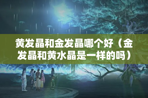 黄发晶和金发晶哪个好（金发晶和黄水晶是一样的吗）