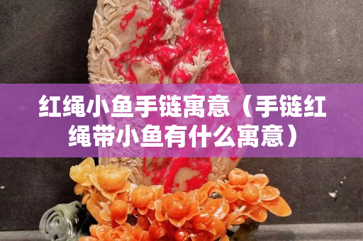 红绳小鱼手链寓意（手链红绳带小鱼有什么寓意）