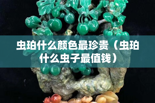 虫珀什么颜色最珍贵（虫珀什么虫子最值钱）